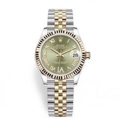 Rolex Datejust 278273 Green VI Roman Jubilee 31mm Steel and Yellow Gold Ladies Watch