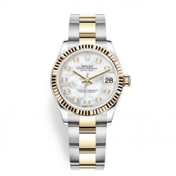 Rolex Datejust 278273 MOP Diamond Oyster 31mm Steel and Yellow Gold Ladies Watch