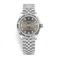 Rolex Datejust 278274 Dark Grey Diamond Jubilee 31mm Stainless Steel Ladies Watch