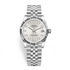 Rolex Datejust 278274 Silver Diamond Jubilee 31mm Stainless Steel Ladies Watch