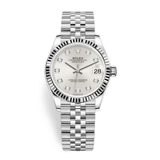 Rolex Datejust 278274 Silver Diamond Jubilee 31Mm Stainless Steel Ladies Watch