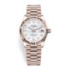 Rolex Datejust 278275 Mop Diamond President 31Mm Everose Gold Ladies Watch