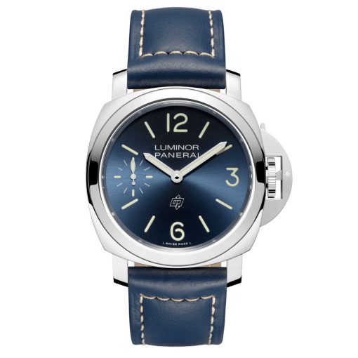 Panerai Pam01085 Luminor Marina Logo Blu Mare 44Mm Steel Watch