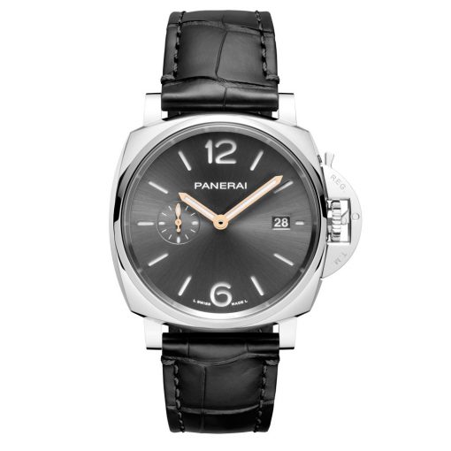 Panerai Pam01250 Luminor Due 42Mm 3 Days Date Grey Dial Stainless Steel Watch