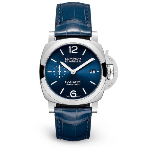 Panerai Pam01270 Luminor Marina Quaranta Blue Dial Steel Watch