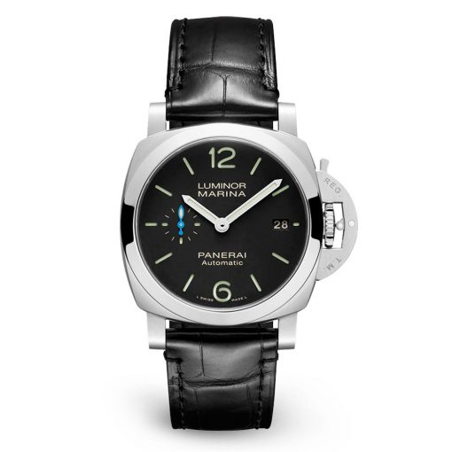 Panerai Pam01272 Luminor Marina Quaranta Black Dial Steel Watch