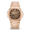 Patek Philippe 5712-1R-001 Nautilus Rose Gold Brown Dial Watch