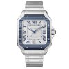 Cartier Wssa0047 Santos De Cartier Grey Dial Stainless Steel Watch