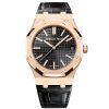 Audemars Piguet 15510Or.oo.d002Cr.01 Royal Oak Selfwinding Black Dial 41Mm Pink Gold Watch