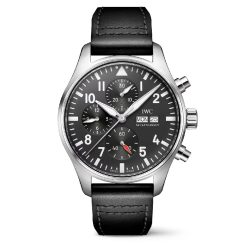 IWC IW378001 Pilot Chronograph Black DIal Stainless Steel Watch