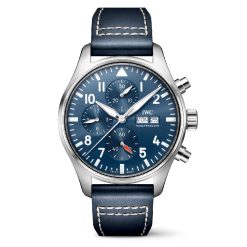 IWC IW378003 Pilot Chronograph Blue DIal Stainless Steel Watch