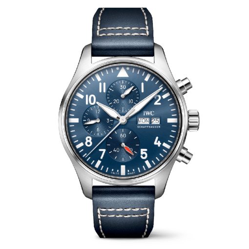 Iwc Iw378003 Pilot Chronograph Blue Dial Stainless Steel Watch