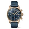 Iwc Iw388109 Pilot Chronograph 41Mm Blue Dial Bronze Watch