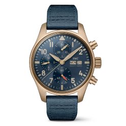 IWC IW388109 Pilot Chronograph 41mm Blue Dial Bronze Watch