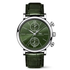 IWC IW391405 Portofino Chronograph 39mm Green Dial Stainless Steel Watch