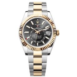 Rolex 336933-0003 Sky-Dweller Black Dial Oystersteel and 18k Yellow Gold Watch