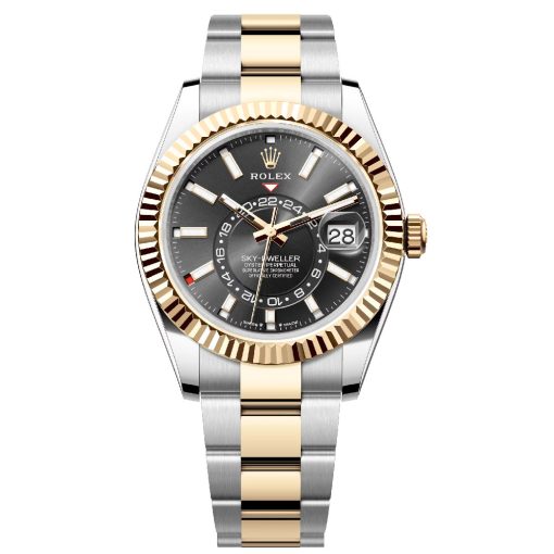 Rolex 336933-0003 Sky-Dweller Black Dial Oystersteel And 18K Yellow Gold Watch