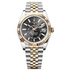 Rolex 336933-0004 Sky-Dweller Black Dial Oystersteel and 18k Yellow Gold Watch