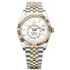 Rolex 336933-0006 Sky-Dweller White Dial Oystersteel And 18K Yellow Gold Watch
