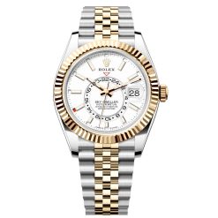 Rolex 336933-0006 Sky-Dweller White Dial Oystersteel and 18k Yellow Gold Watch