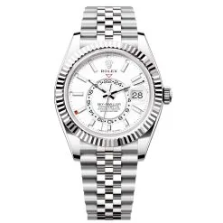 Rolex 336934-0004 Sky-Dweller Stainless Steel White Dial Jubilee Bracelet Watch