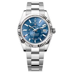 Rolex 336934-0005 Sky-Dweller Stainless Steel Blue Dial Oyster Bracelet Watch