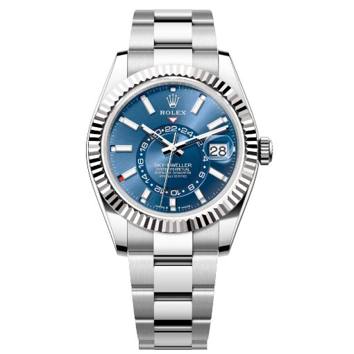 Rolex 336934-0005 Sky-Dweller Stainless Steel Blue Dial Oyster Bracelet Watch