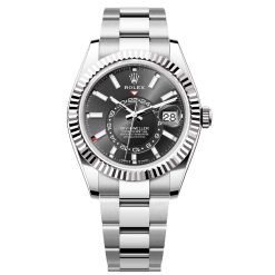 Rolex 336934-0007 Sky-Dweller Stainless Steel Black Dial Oyster Bracelet Watch