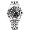 Rolex 336934-0008 Sky-Dweller Stainless Steel Black Dial Jubilee Bracelet Watch