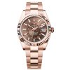 Rolex 336935-0002 Sky-Dweller Chocolate Dial 18K Everose Gold Watch