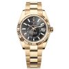 Rolex 336938-0002 Sky-Dweller Black Dial 18K Yellow Gold Watch