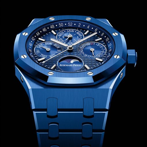 Audemars Piguet 26579Cs.oo.1225Cs.01 Royal Oak Perpetual Calendar Blue Ceramic Watch - Image 3