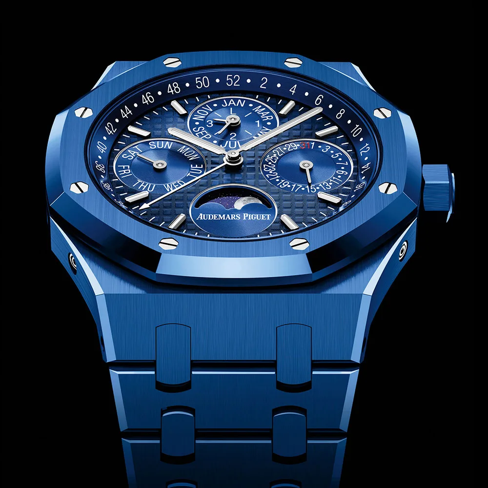 Audemars Piguet 26579Cs.oo.1225Cs.01 Royal Oak Perpetual Calendar Blue Ceramic Watch - Image 3