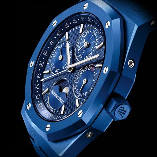 Audemars Piguet 26579Cs.oo.1225Cs.01 Royal Oak Perpetual Calendar Blue Ceramic Watch - Image 2