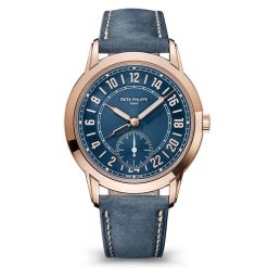 Patek Philippe 5224R-001 Calatrava Travel Time Blue Dial Rose Gold Watch