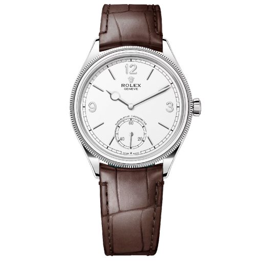 Rolex 52509-0006 Perpetual 1908 39Mm White Dial White Gold Watch