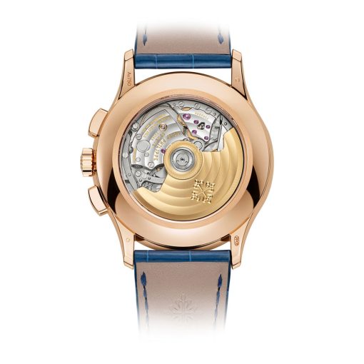 Patek Philippe 5905R-010 Annual Calendar Chronograph Blue Dial Rose Gold Watch - Image 3