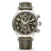 Patek Philippe 5924G-010 Calatrava Pilot Travel Time Chronograph Green Dial White Gold Watch