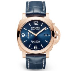 Panerai PAM01112 Luminor 1950 44mm 3 Days Goldtech Sole Blu Watch