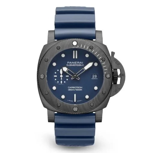Panerai Pam01232 Submersible Quarantaquattro Carbotech Blu Abisso Watch