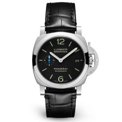 Panerai PAM01372 Luminor Marina Quaranta Black Dial Steel Watch