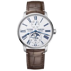 Ulysse Nardin 1193-310le-0a-175/1b Marine Torpilleur Moonphase 42mm Men's Watch