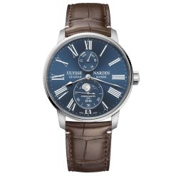 Ulysse Nardin 1193-310le-3a-175/1b Marine Torpilleur Moonphase 42mm Men's Watch