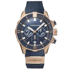 Ulysse Nardin 1502-170-3/93 Diver Chronograph 44mm Mens Watch