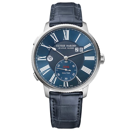 Ulysse Nardin 3343-320-3A/1A Marine Torpilleur Dual Time 44Mm Men'S Watch