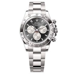 Rolex 126509-0001 Cosmograph Daytona Black Dial White Gold Watch