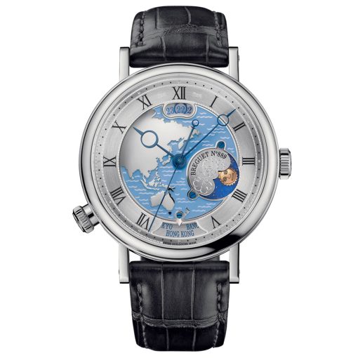 Breguet 5717Pt/As/9Zu Classique Hora Mundi Mens Watch