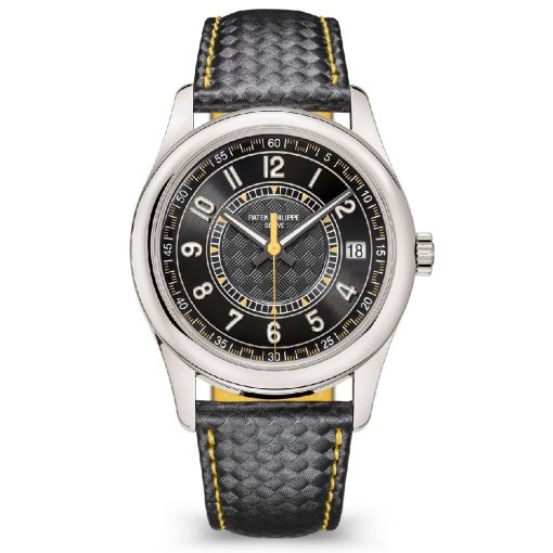 Patek Philippe 6007G-001 Calatrava White Gold Black Yellow Dial