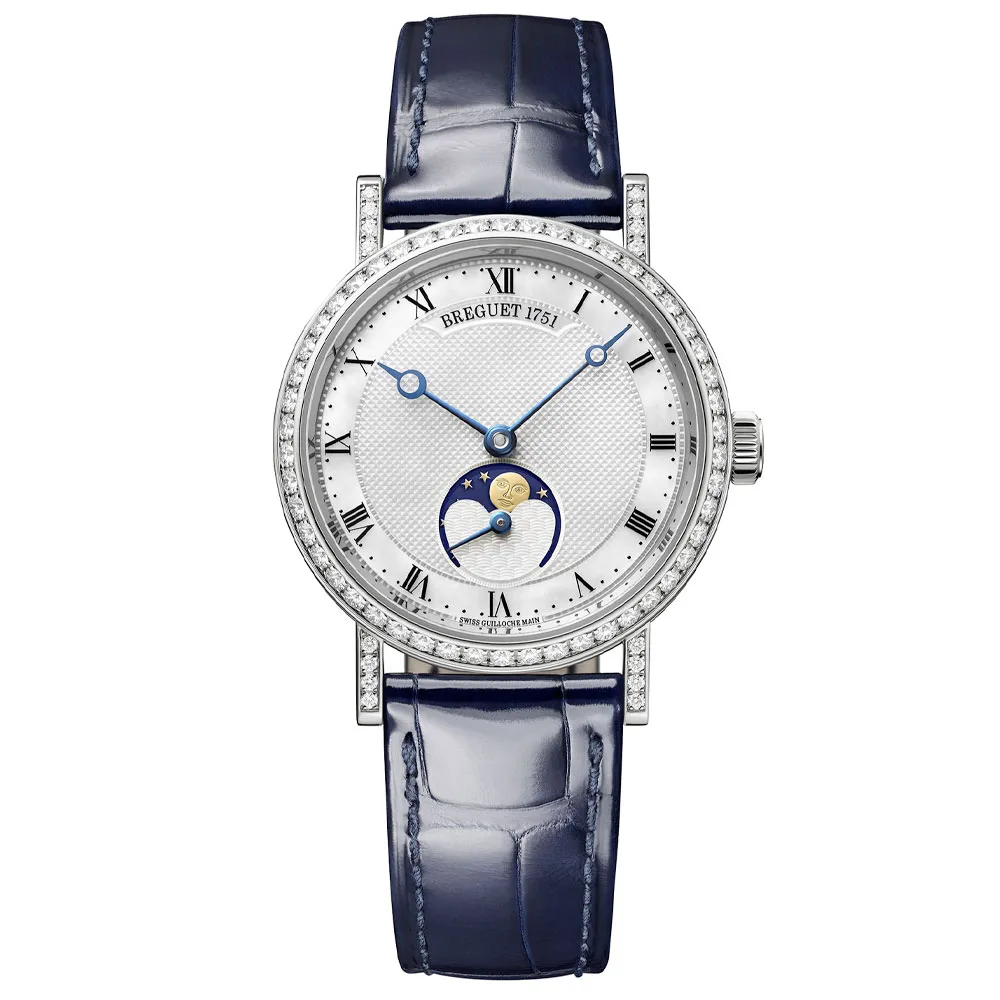 Breguet 9088Bb/52/964/Dd0D Classique Automatic Moonphase 30Mm Ladies Watch