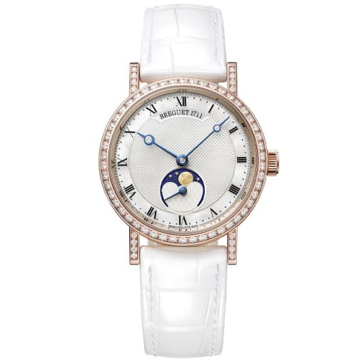 Breguet 9088Br/52/964/Dd0D Classique Automatic Moonphase 30Mm Ladies Watch